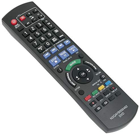 VINABTY N2QAYB000462 ersetzen Fernbedienung passend für Panasonic DVD Recorder DMR-EX89 DMR-EX72SEG DMR-EX72SEG-K. R-EX72SEG-S DMR-EX769EF DMR-EX773EBK
