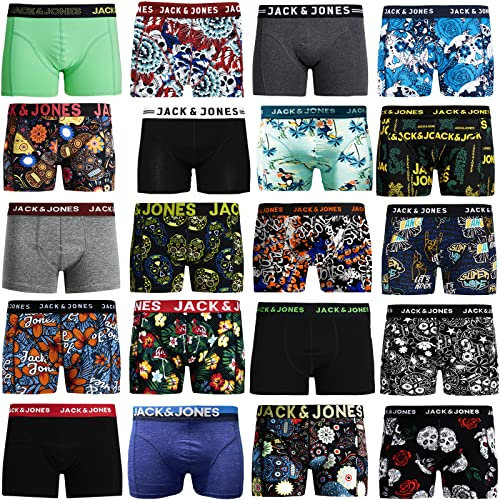 JACK & JONES Boxershorts 4er Pack Mix Trunks Boxer Short Unterhose zba.1x (4XL, 4er Mix-Pack)