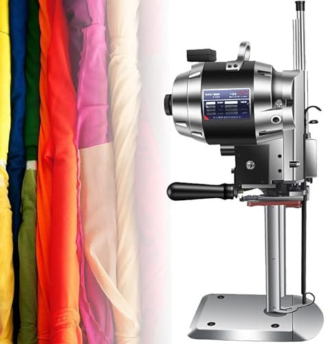Máquina cortadora de Tela eléctrica Vertical, Cuchillo Recto Vertical 12000w Tijeras eléctricas con luz LED Cuchilla de Afilado automático para Tela Ropa Papel de Cuero,15-220V