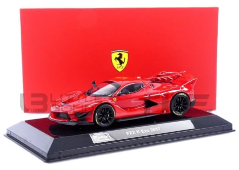 Bburago Ferrari FXX-K EVO (2017): modellino auto in scala 1:43, serie Ferrari Racing, confezione regalo, bianco (18-36311)