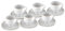 KARACA Porcelain Espresso Cup Set of 6, 12 Piece, 100ml, White Gold, Modern Design