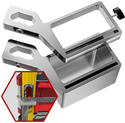 Alpha Engineered Level Mount Holder for Milwaukee Packout Tool Box – Compatible With Packout Level Holder, Milwaukee Packout Accessories, Organizers, Attachments – Includes Set Screws – Right Side