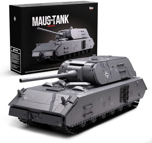 Nifeliz VIII Maus Panzer Modell Bauspielzeugset, WW2 Militär Panzer Klemmbausteine Sammlerstück für Erwachsene, Geschenk für Militärfans (2272 Teile, NF10289)