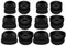 Rhinent Double Flange Earbuds tips, for Beats fit pro/Studio Solo Buds Tips/Sony WF-C700N Wf-C510 Wireless Earbuds Noise Isolation Anti slip Soft Replacement Eartips 6 Pairs (Black)