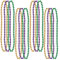 Beistle 50570 Mardi Gras Beaded Necklaces 12 Piece Partygeschenke, Gold/Grün/Violett