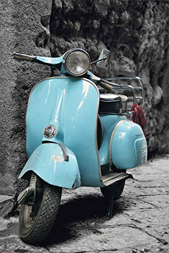 Vespa Vintage Scooter - Italy Roma Roller Moped Italien Poster Plakat Druck - Grösse cm