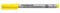 STAEDTLER Universalstift Lumocolor non-permanent, gelb, breite Keilspitze ca. 1,0 - 2,5 mm, feucht abwischbar, für fast alle Oberflächen, 10 gelbe Folienstifte im Kartonetui, 312-1