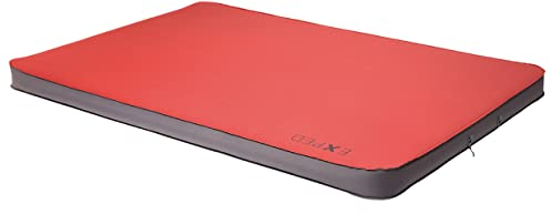 Exped Megamat Duo 10 Lw+ Rot - Komfortable selbstaufblasende Allzweck Doppel Schlafmatte, Größe 197 cm - Farbe Ruby Red