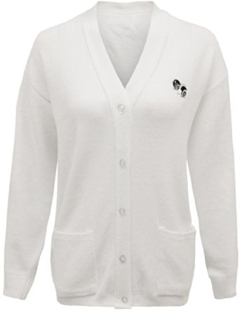 Ladies/Woman's Lawn Bowling, Bowlswear, Bowls, Pocket Cardigan, Comfortable, and Looks Great 2 Front Pockets Ribbed Hem and Cuffs. (XL) White