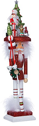 Kurt S. Adler Hollywood Nussknacker, Weihnachtsbaum-Hut, Rot, Größe nm-4716