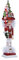 Kurt S. Adler Hollywood Nussknacker, Weihnachtsbaum-Hut, Rot, Größe nm-4716