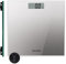 Salter 9037 SVGL3R Badezimmerwaage mit Glitzer, digitale Personenwaage, Plattform aus gehärtetem Glas, gut ablesbare, sofortige Gewichtsmessung, glaswaage, Waage 180kg Kapazität, körperwaage, Silber