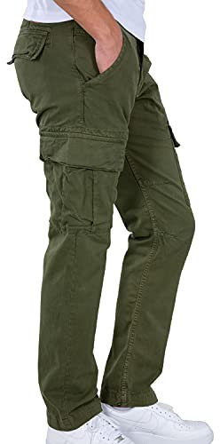 Alpha Industries Herren Agent Pant Freizeithose Hose, Dark Olive, 36