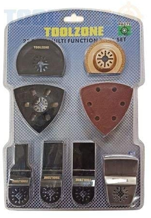 Toolzone 27 Pce Multitool Blade Accessory Set Attachments Power Tool Sanding Cutting