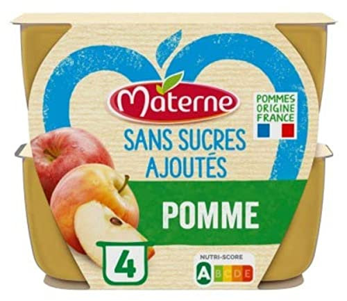 Materne Spécialité de pomme sans sucres ajoutés - Les 4 pots de 100g