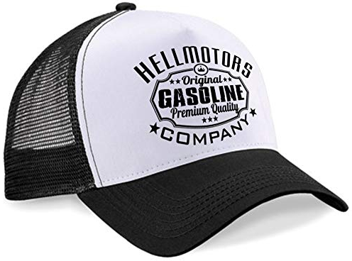 HELLMOTORS Gasoline Unisex Trucker Cap Oldschool Kappe