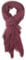 fashionchimp BASIC-Schal für Damen mit weichem Fransensaum, Tuch in leichter Qualität mit Baumwolle, einfarbig (Bordeaux)