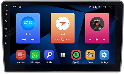 Grau 9 Autoradio Navi für OPEL Vauxhall Astra H Zafira B, Kompatibel mit Wireless Carplay Android Auto, mit 1280x720 Pixel, 2GB+32GB GPS Navigation DSP