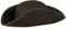 Lipodo Dreispitz Wollfilzhut Piratenhut Damen/Herren - Filzhut Made in Italy - Hut Sommer/Winter braun L (59-60 cm)