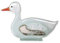 NOBILE 1942 Fused Glass White Duck Large