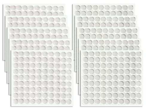 CZ Store Selbstklebende Klettpads | 900 Stk. | ✮✮LEBENSLANGE GARANTIE✮✮ - Doppelseitige Klettverschlüsse, langlebige Nylon- & Polyester-Klettpunkte - Montagezubehör, Bastelbedarf