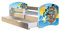 Kinderbett Jugendbett mit einer Schublade und Matratze Sonoma mit Rausfallschutz Lattenrost ACMA II 140x70 160x80 180x80 (21 Piraten, 180x80 + Bettkasten)