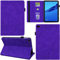DodoBuy Coque pour Huawei MediaPad M5 Lite 10, Mandala Modèle Flip Smart Cover Housse Étui Case PU Cuir Multi-Angle Supporter avec Carte de Crédit Fentes - Violet