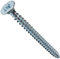 AERZETIX - Lot de 100 - Vis à Bois - Ø4x50mm - en Acier Zingué Métal - Tête Fraisée - à Empreinte Cruciforme Pozidriv - Couleur Argent - C44812