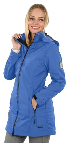 A. Salvarini Damen Softshell Jacke wasserabweisend Outdoor lang AS-131