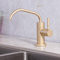 Grifo Cocina Osmosis 1/4” Acero Inoxidable Grifo Recto Orificio Simple Agua Fría Purificador de Agua Grifo-Dorado