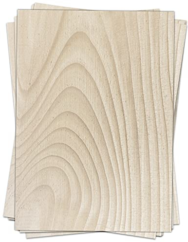 50 Blatt Briefpapier (A4) | Holz Look 3 | Motivpapier | edles Design Papier | beidseitig bedruckt | Bastelpapier | 90 g/m²