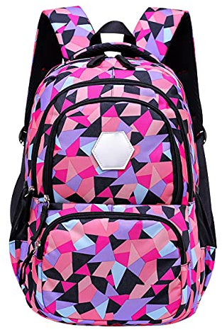 Laptop Rucksack Schultasche Große Schultasche Junge Schultaschen Süße Schultaschen Unisex Canvas Rucksack High School Rucksack Schultaschen Damen Wasserdichte Schultasche Jungen 0787S Schwarz S