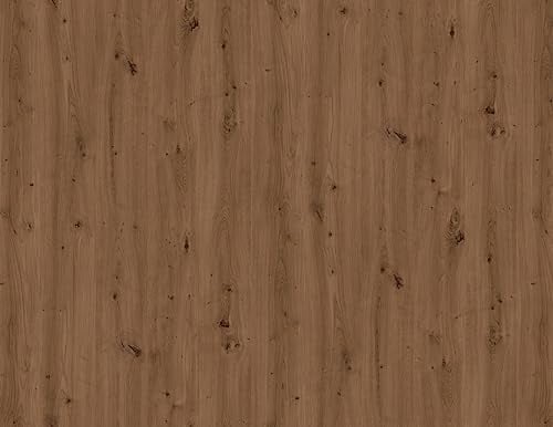 d-c-fix Möbel-Klebefolie Artisan Oak dunkel Holz-Optik 90 cm x 2,1 m - Möbelfolie selbstklebend Deko-Folie Küche Schrank Holzfolie Türfolie Türtapete Tür Eiche Rustikal Vintage dunkelbraun
