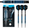 Harrows Ice Recut Darts-Set mit 90% Wolframstahlspitze, 21 g, 22 g, 23 g und 24 g – inklusive silberner Supergrip-Carbon-Midi-Schäfte und neuen 100-Mikron-ICE-Flights- 24grmm