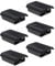 ECSiNG 6 Fundas de Repuesto para batería compatibles con Xbox 360, Accesorios de batería Negros