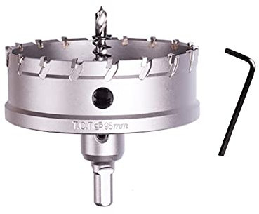 SYDARSYN Hartmetall-Lochsägen-Bohrer 95mm TCT Lochsäge Lochschneider für Edelstahlblech, Blech, Kunststoff