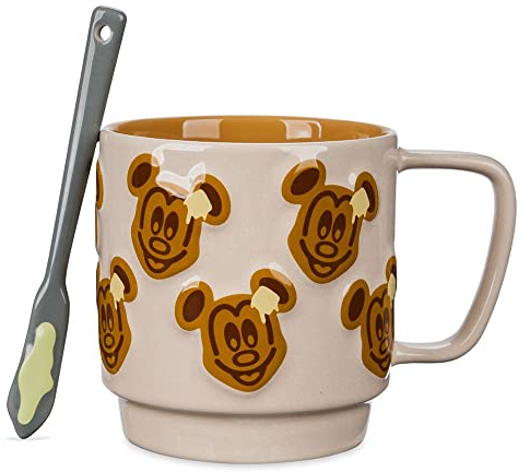 Disney Mickey Mouse Waffle Mug and Spoon Set
