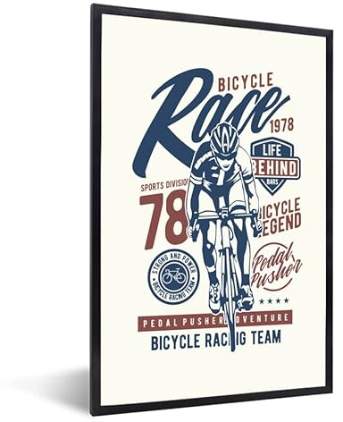 MuchoWow Poster Bilder Wanddeko Deko Wohnzimmer 20x30 cm Radsport - Fahrrad - Vintage