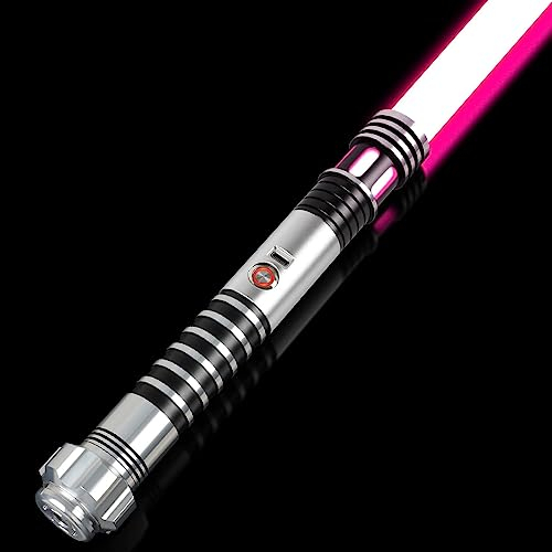 Motion Control Dueling Lightsaber - Smooth Swing Light Sabers 16 Colors 16 Sound Fonts Light Saber, Premium Metal Hilt Rechargable Lightsabers, Light Sabers for Adults Teens