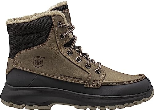Helly Hansen V3 Winter Boots - Waterproof Snow Boots for Men - All-Terrain Winter Shoes for Men - Insulated Snow Shoes - Durable Rubber Outsole - Lace Up Closure - 885 Terrazzo/Ebony - 10