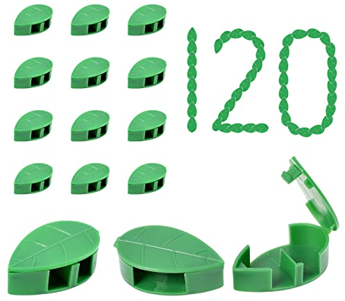 LYFETC Pflanzenclips Wand 120 Stück Pflanzenclips FüR Kletterpflanzen Extra Groß Kletterpflanzen Befestigung Unsichtbarkeit Plant Climbing Wall Clips für Kletterpflanzen, Reben und GrüNpflanzen
