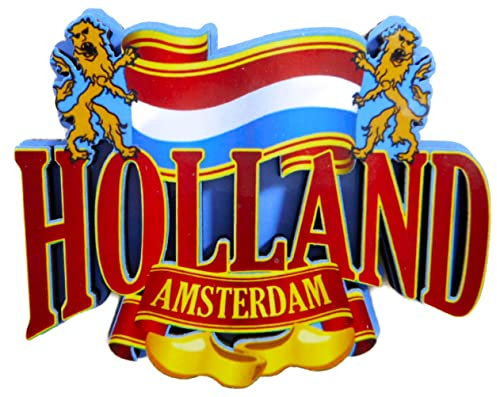 Magnet Souvenir Holland Amsterdam Löwe 8 x 7 cm Kühlschrankmagnet Maritim Deko GMTX 5840