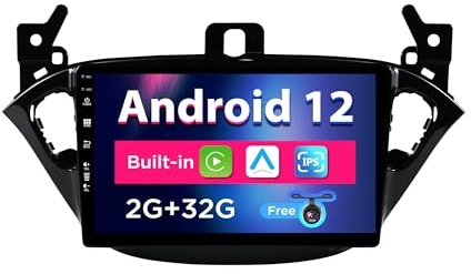 SXAUTO Android 13 IPS Autoradio für Opel Corsa (2015-2019) / Adam (2013-2016) - Eingebaut CarPlay/Android Auto - Rückfahrkamera KOSTENLOS - 2G+32G - Lenkradsteuerung DAB Fast-Boot WiFi 2 Din 9 Zoll