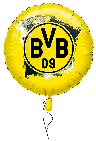 amscan 4270075 Standard BVB Dortmund Folienballon E18 verpackt 43 cm, one Size