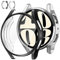 Jvchengxi Funda Protector Samsung Galaxy Watch 6 40mm, Flexible TPU Carcasa Cobertura Total Antiarañazos Protector de Pantalla Protectora Case para Galaxy Watch 6 40mm (Negro+Plata)