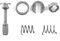 ROBUST Türschloss Reparatursatz Schliesszylinder Vorne 39 Mm für Volkswagen Fox 2003-2017 New Beetle 1998-2010 Polo 2001-2009 Transporter 2003-2017 1U0837167