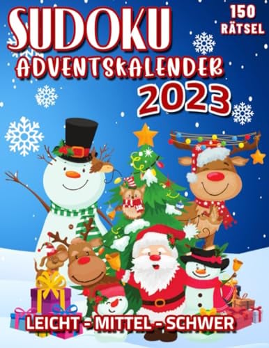 Sudoku Adventskalender 2023: Adventskalender Puzzlebuch. Countdown zum Weihnachtsvergnügen!