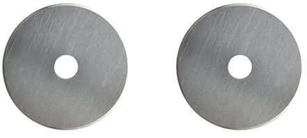 Fiskars Lame rotative originale de rechange Titanium, Ø 45 mm, Revêtement en titane, Coupe droite, 1003909 (Lot de 2)