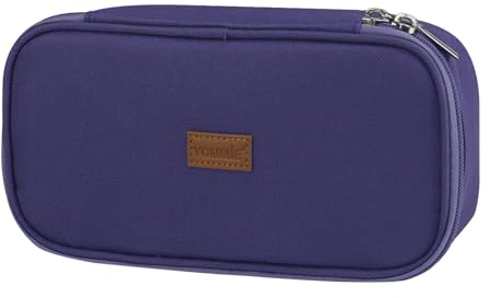 Yommie Federmappe Erwachsene Federmäppchen Mädchen Mäppchen Federtasche Erwachsene Single Etui Schlampermäppchen Organizer Aesthetic Für Teenager Jungen Lila