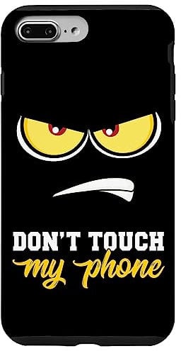iPhone 7 Plus/8 Plus Case Dont Touch My Phone Case Anime Lover Angry Face Gift Case